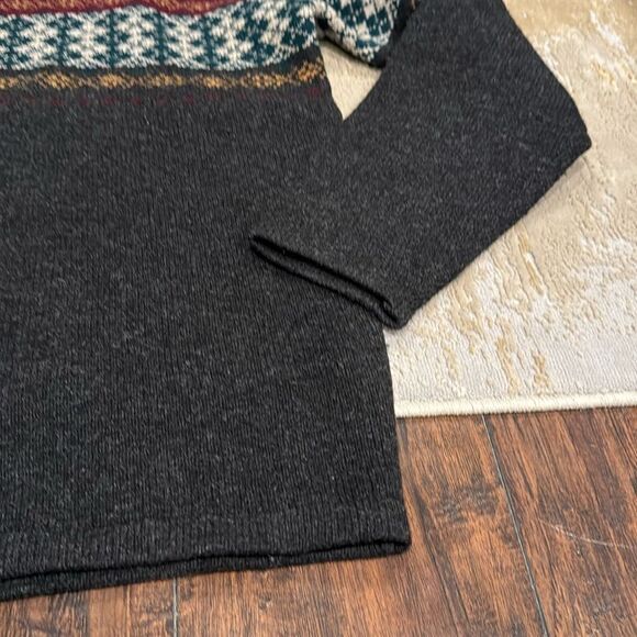 Vintage AKA Mens  Eddie Bauer 100% Lambswool Sweater SZ L EUC made in Hong Kong - Picture 4 of 8